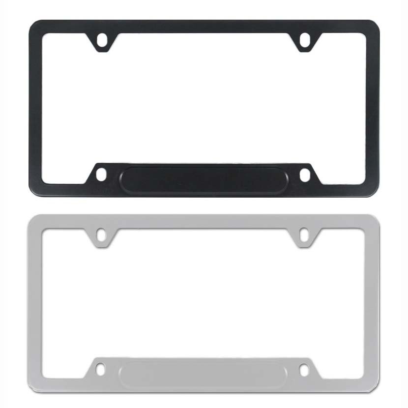 Custom aluminium License Plate Frame Personalized American Standard for Cars Motorcycles Featuring Plastic Alloy Materials