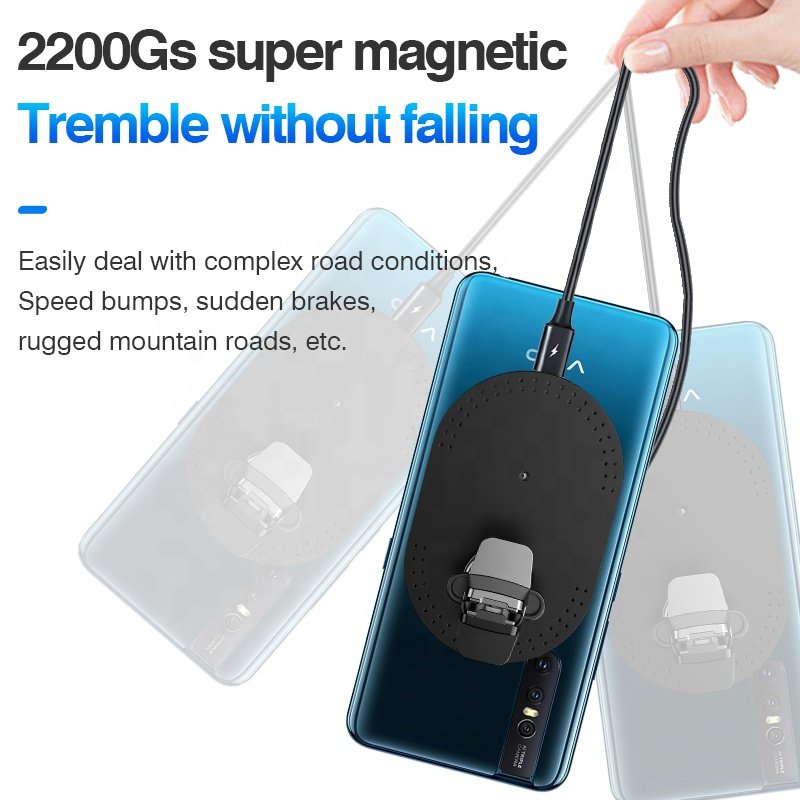 New Trends Cell Phone Universal Portable Holder Foldable 15w Smart Car Charger for Magnetic Wireless Car Phone Holder