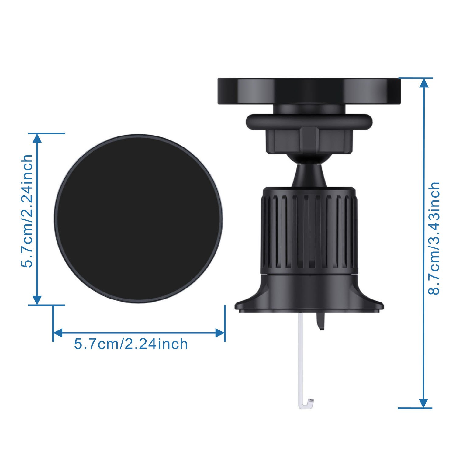 Car Accessories 360 Rotation Mobile Cell Phone Mount Magnetic Car Phone Holder For Car