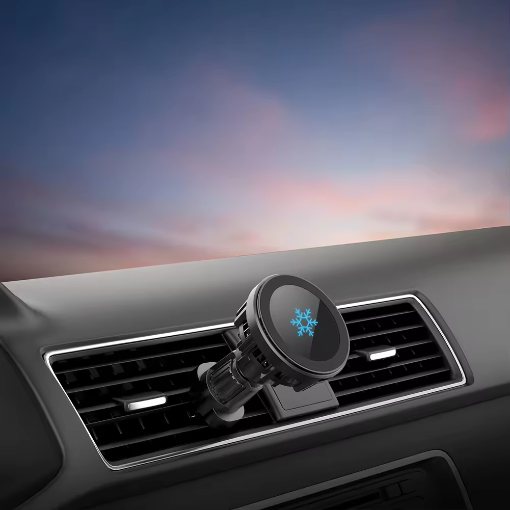 Hot Selling Mini Wireless Fast Charging Phone Holder Electric Car Holder With Cooling Function