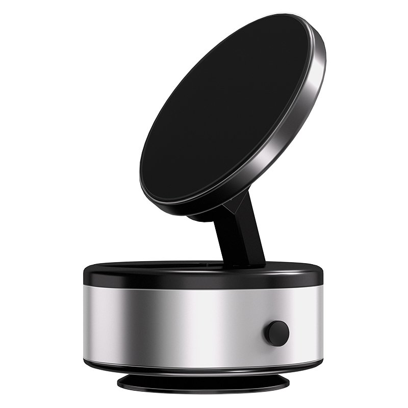 Customized New Upgrade Adjustable Angle Strong Vacuum Suction Cup Magnetic Phone Bracket 2 Sides Universal Glass Car Holder