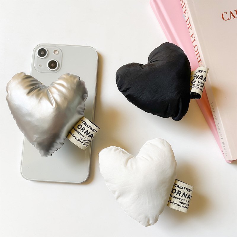 Best selling phone accessories luxury Design holder Factory Wholesale Fabric art Love Shape Collapsible Give Gift