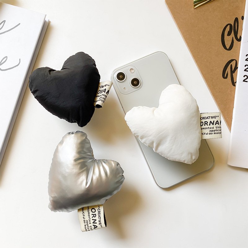 Best selling phone accessories luxury Design holder Factory Wholesale Fabric art Love Shape Collapsible Give Gift