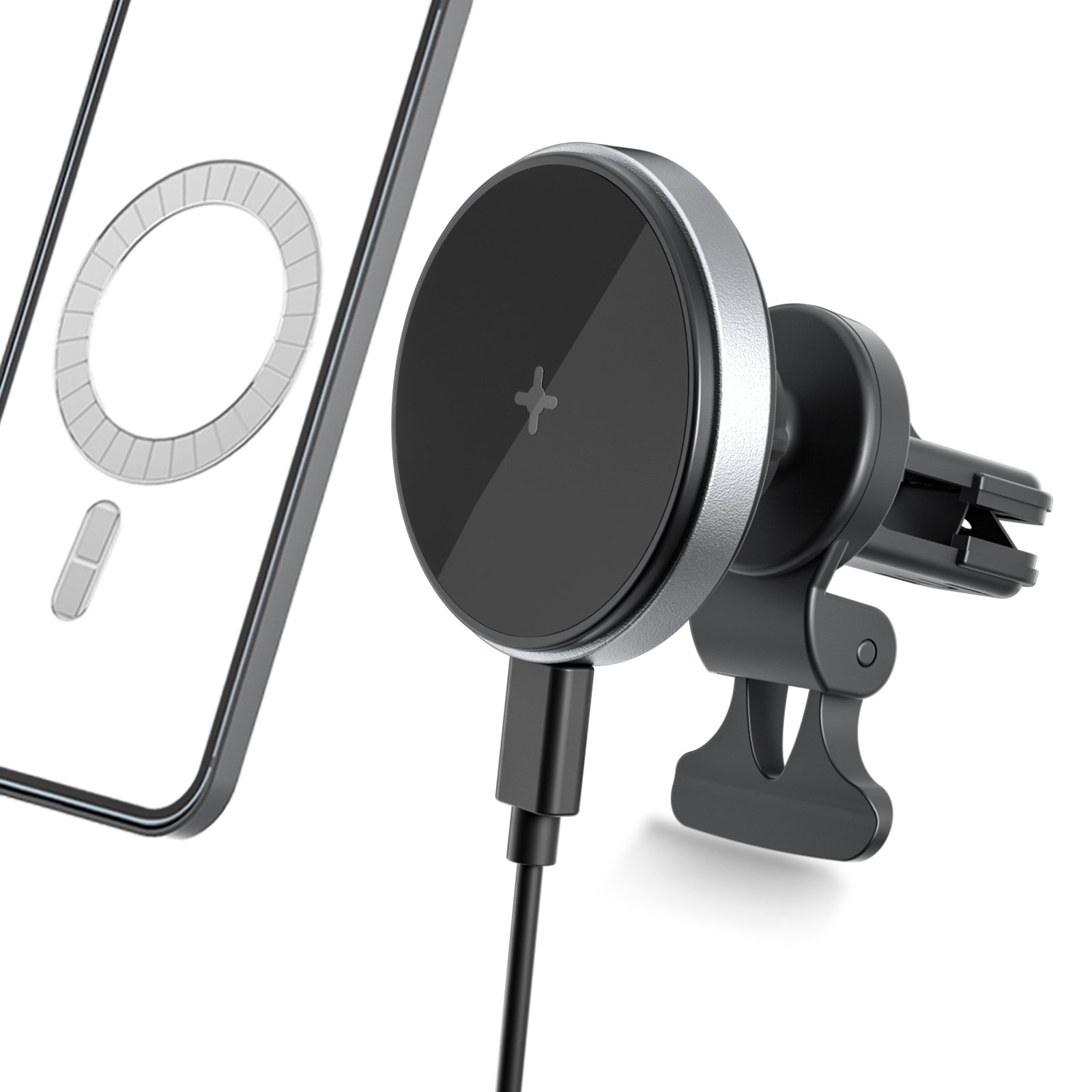 New Arrival Magnetic Car Charger Wireless Phone Holder Magnet For Iphone 12 15W Fast Car Wireless Charger