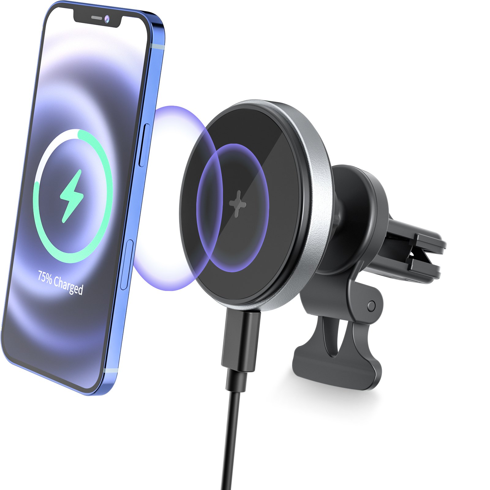New Arrival Magnetic Car Charger Wireless Phone Holder Magnet For Iphone 12 15W Fast Car Wireless Charger