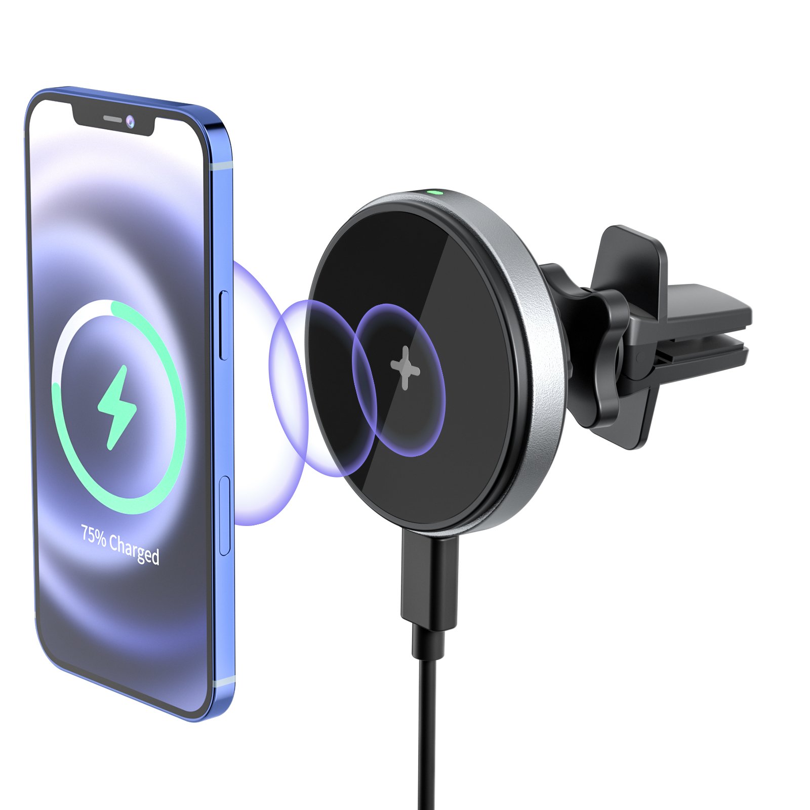 New Arrival Magnetic Car Charger Wireless Phone Holder Magnet For Iphone 12 15W Fast Car Wireless Charger