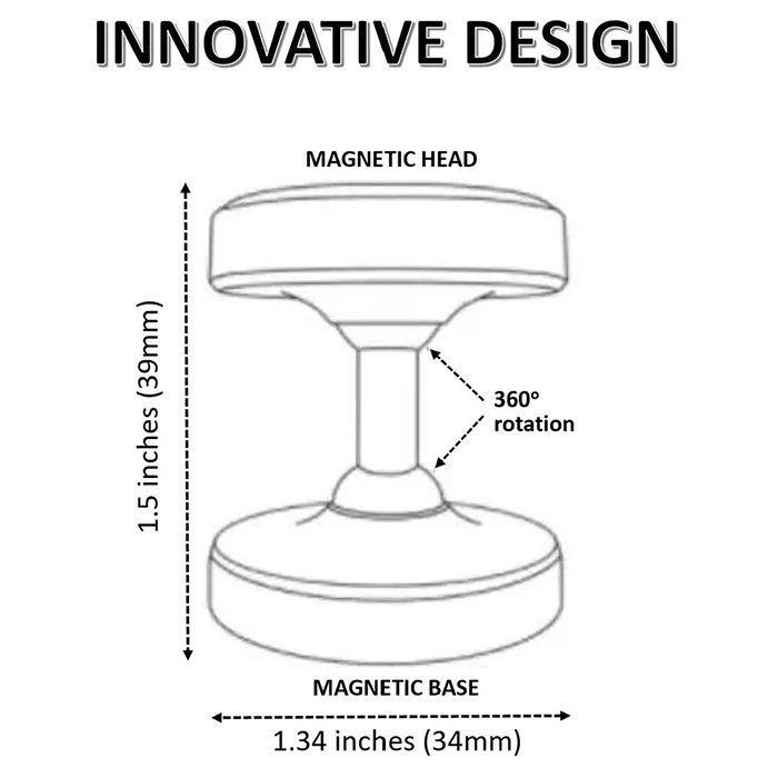 New Invention Gym Dual Use Car Phone Holder Aluminum Alloy Flexible Mobile Car Mount Magnetic Phone Holder For Phones