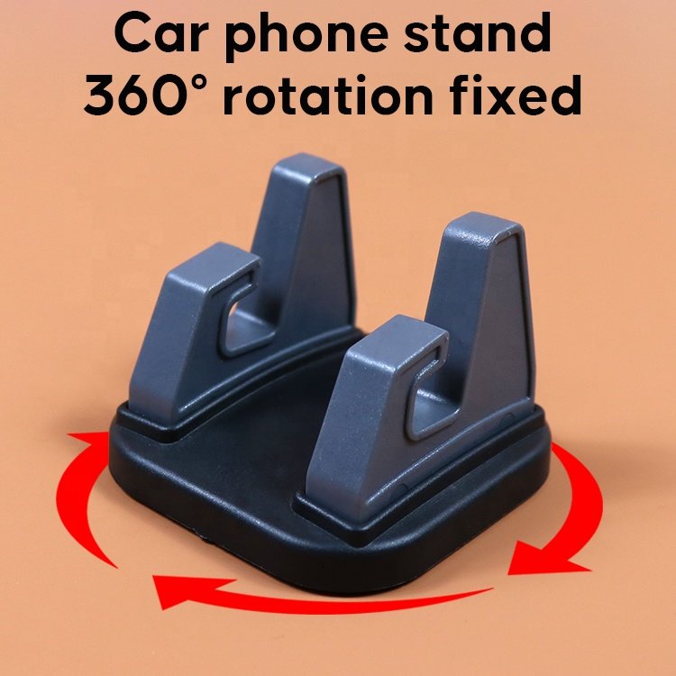 2024 New Arrivals Silicone car phone holder 360 rotating snap-on dashboard center console car navigation phone holder