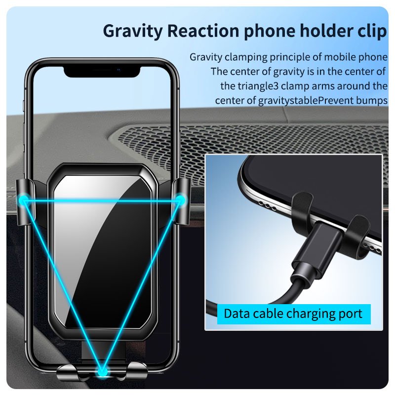 Gravity Smartphone Mobile Phone Cellphone Mount Holder Air Vent Bracket Stand For BMW 3 Series+i3+4 Series+i4 2023