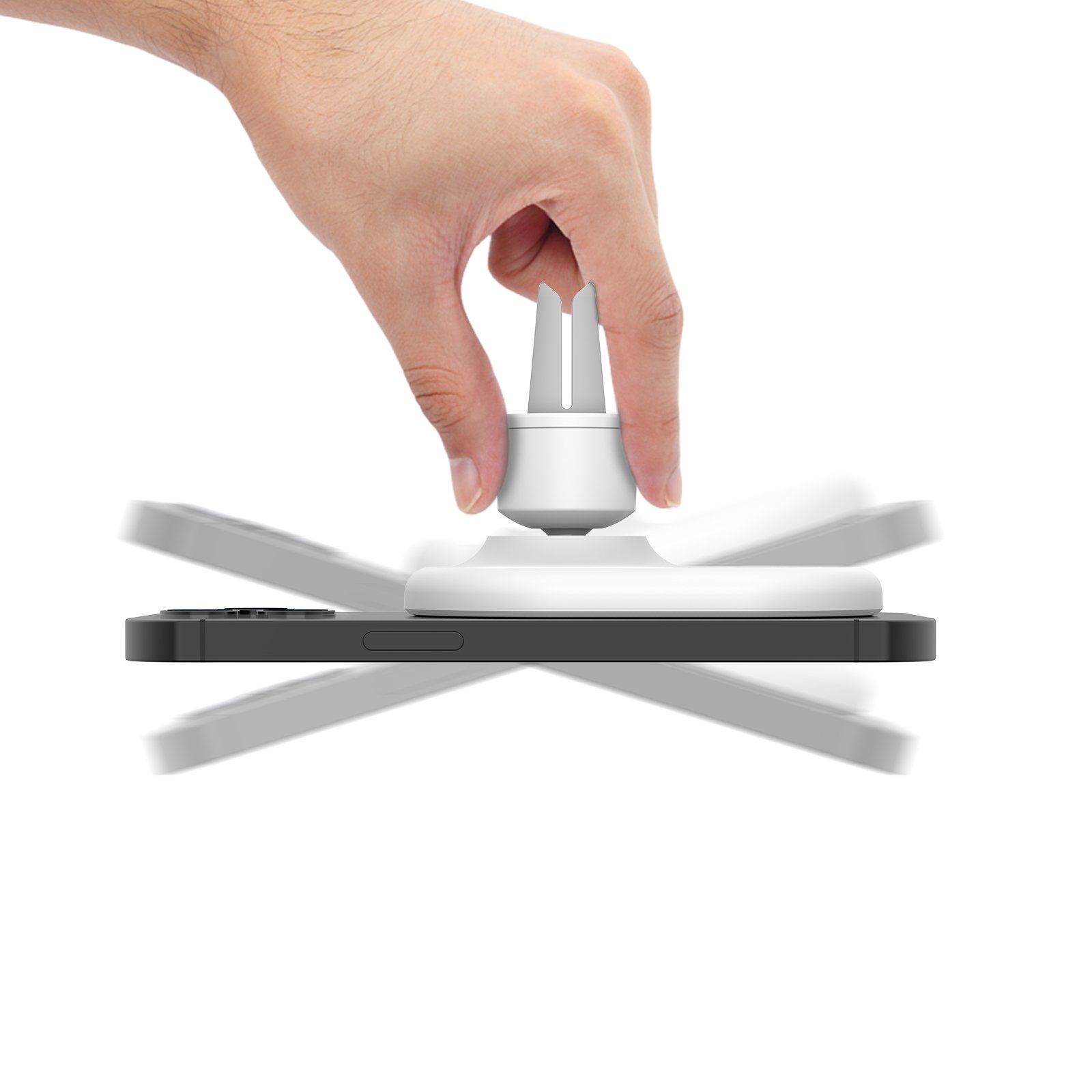 Portable Car Phone Holder for Apple Magnetic Wireless Charger