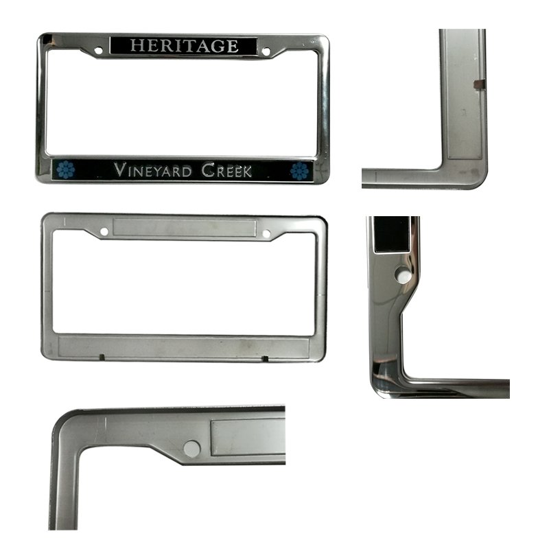 2022 Jutien factory direct Customized Plastic Zinc Alloy/Plastic/Stainless Steel Car License Plate Frame/Holder for USA Standard