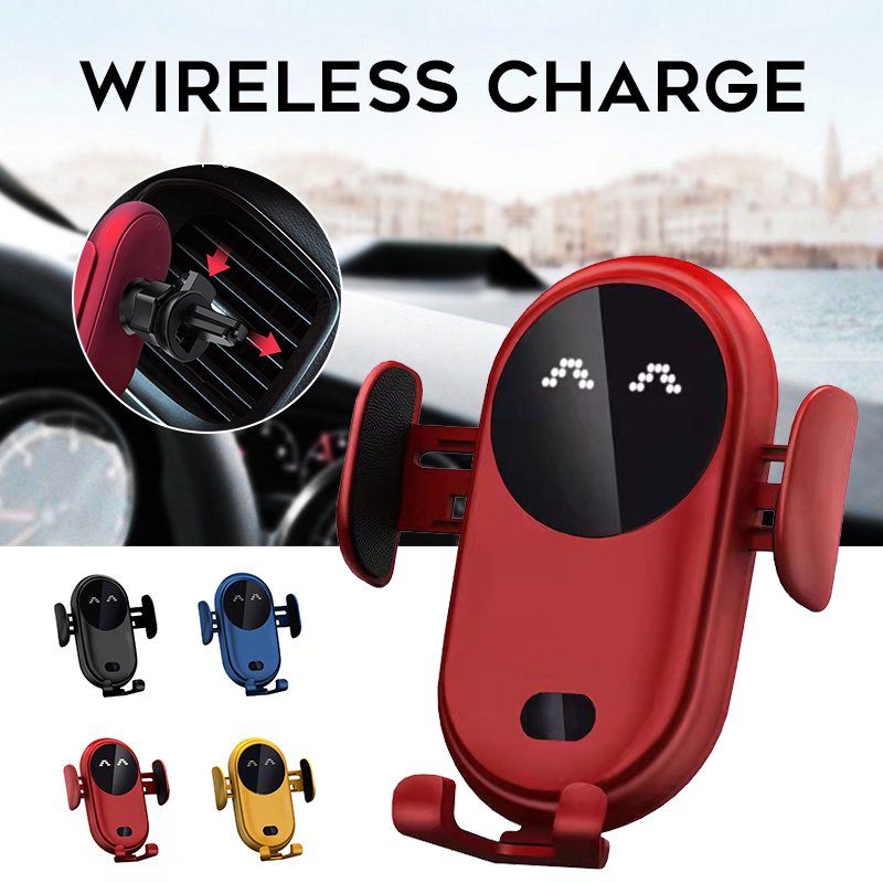 Best Selling Automatic 15W Auto Clamping Wireless Fast Charging Holder Touch Sensing Car Charger Holder Phone Holder