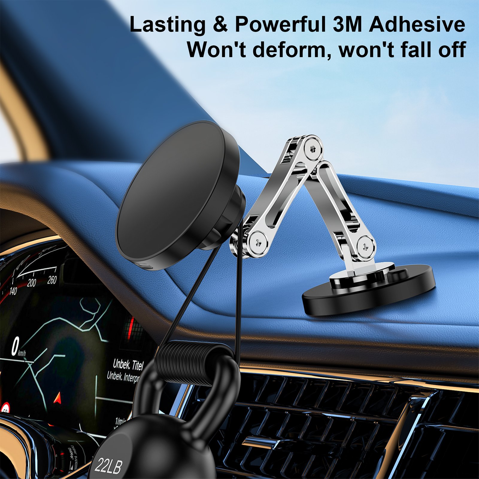 Trending products 2024 Folding phone holder Magnetic phone holder 360 Rotating car mount Stand For iphone