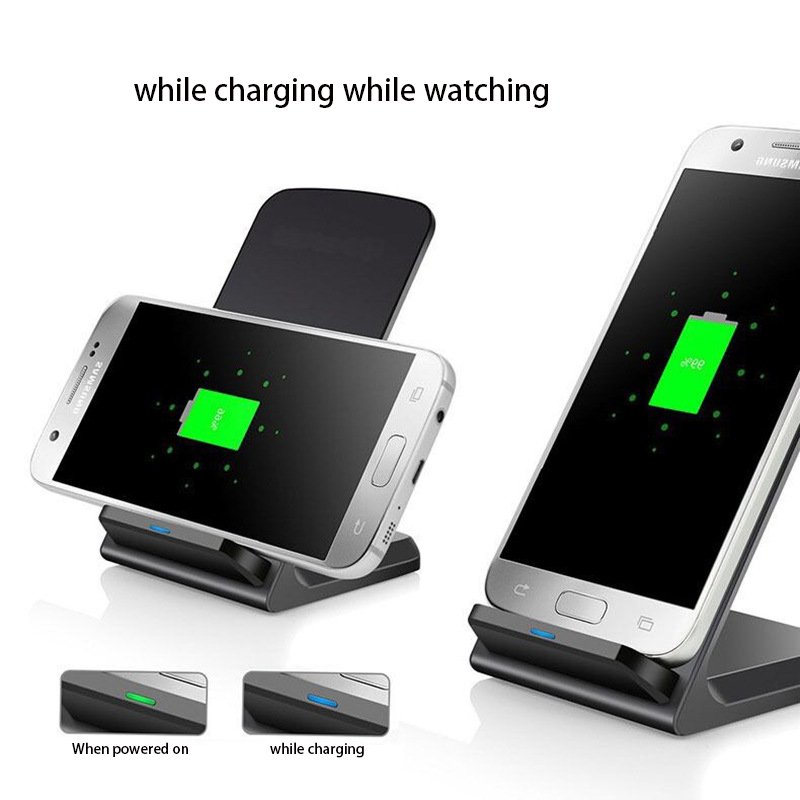 Mobile Phones Holder Wholesale Wireless Charger 2 in 1 Stand 10W Fast Wireless Charging Adapter for iphone 12 Charger