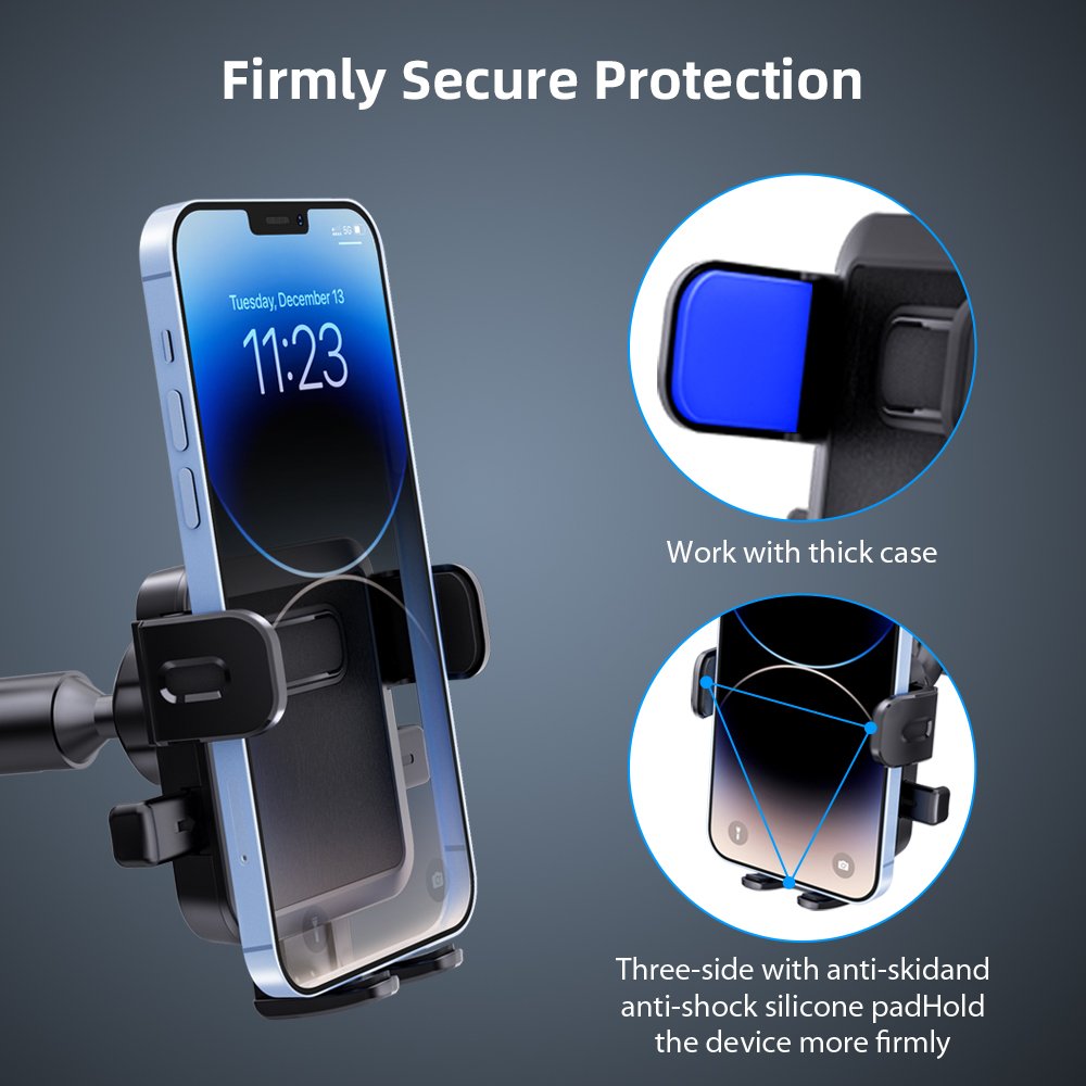 2023 Trending Products Long Gooseneck Mount Flexible Universal Mobile Phone Holder Stand Cell Phone Holder for Car Mobile Stand