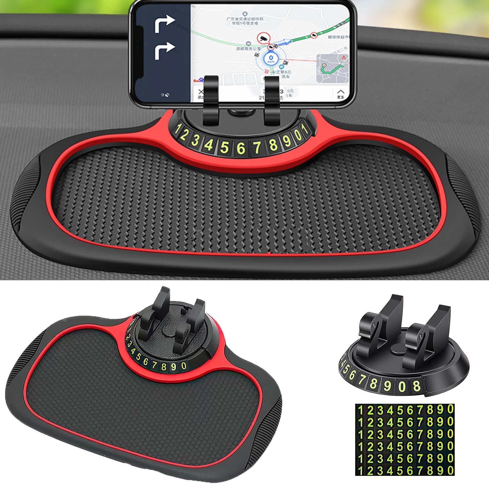 Factory Wholesale Multifunction Car Anti-Slip Mat Auto Mobile Phone Holder for Car Dashboard Mobile Phone Holder Car Gadgets