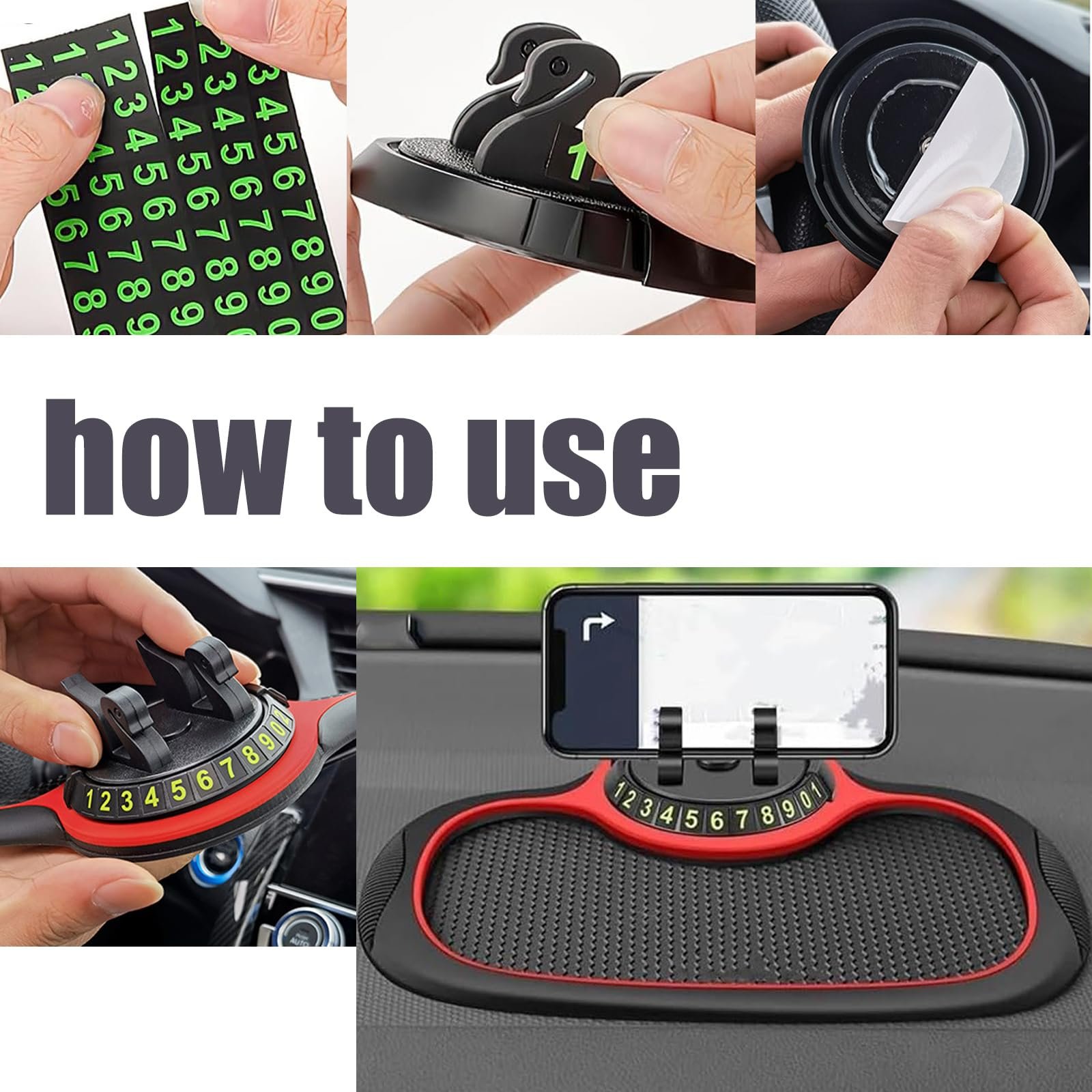 Factory Wholesale Multifunction Car Anti-Slip Mat Auto Mobile Phone Holder for Car Dashboard Mobile Phone Holder Car Gadgets