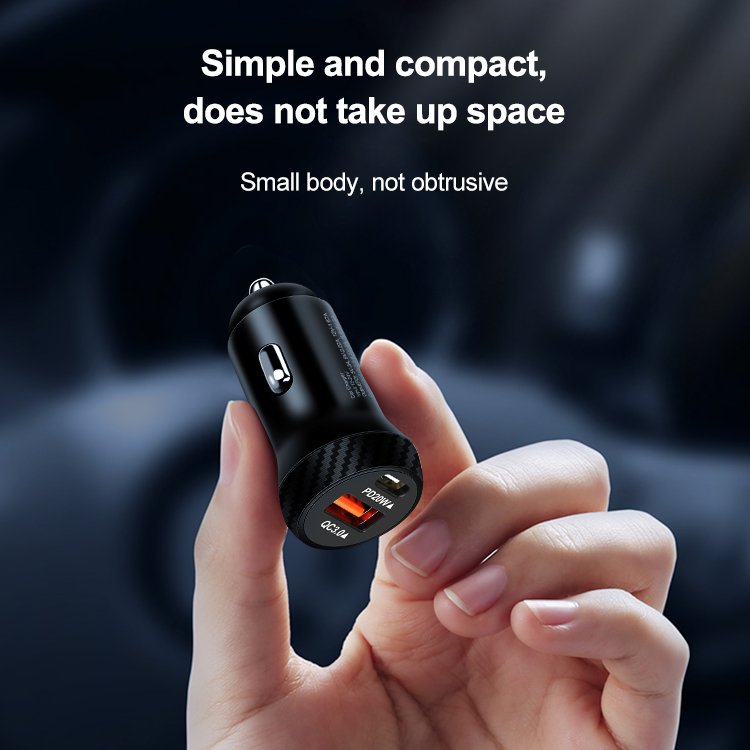 Hot Sale Portable PD20W QC3.0 12V 24V USB C Retractable Phone Holder Super Fast Electric Car Charger for Mobile Charging