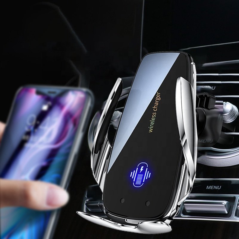 15w Car Mount AirVent Holder Auto Clamping Fast car phone holder wireless car charger