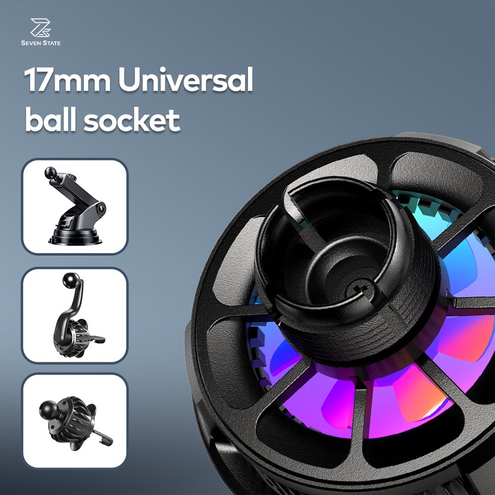 Magnetic Phone Holder For Car,15W Magnetic Wireless Car Charger,With Ice Cooling Charging Car Mount