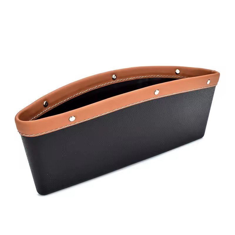 2025 Car seat gap leak proof debris mobile phone storage box car garbage bin car slit storage bag