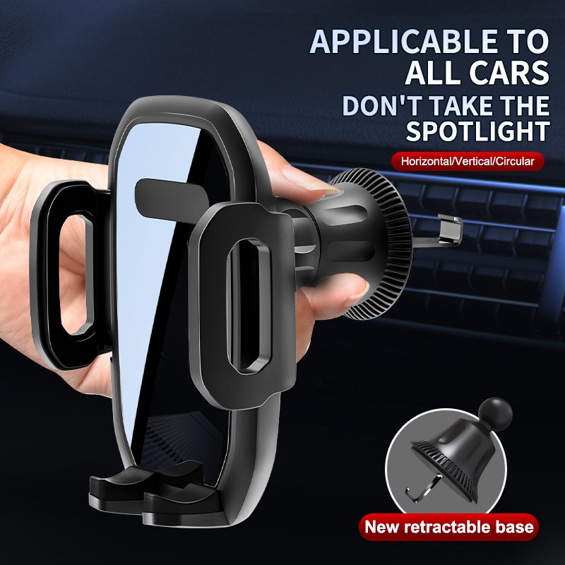 2024 New Trending Car Phone Holder Gravity Car Air Vent Holder Cell Stand Universal Mobile Phone Car Holder Support for Phone