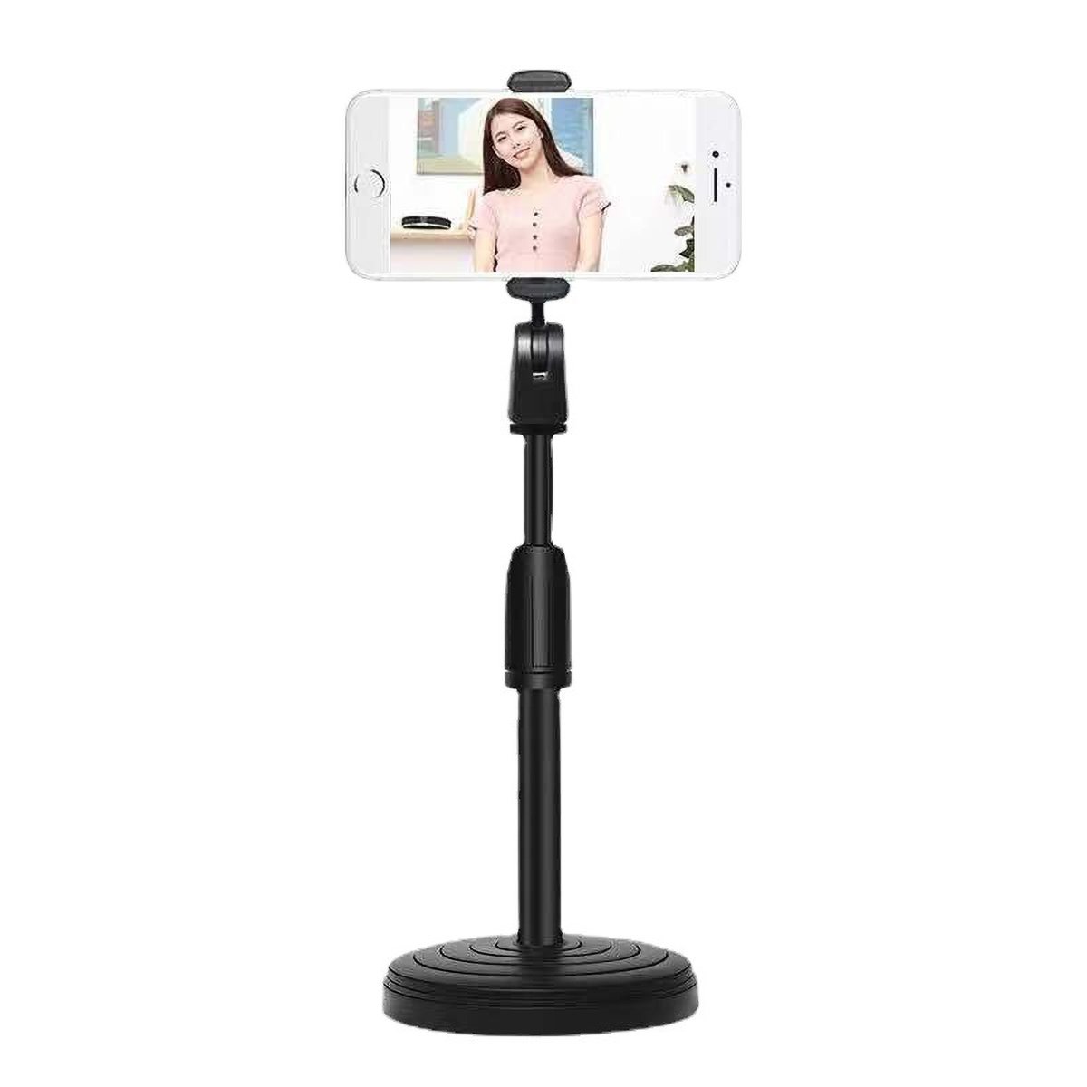 Wholesale Desktop Mobile Phone Holder Stand 360 Rotate for Live Streaming Shoot Video Youtube Round Base Smartphone Stand