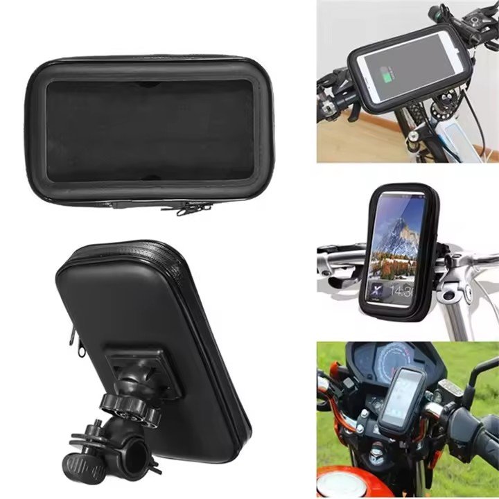 Motorcycle Telephone Holder Bicycle Motorcycle Touch Screen Phone Holder Waterproof Case Bike Handlebar Phone Bag