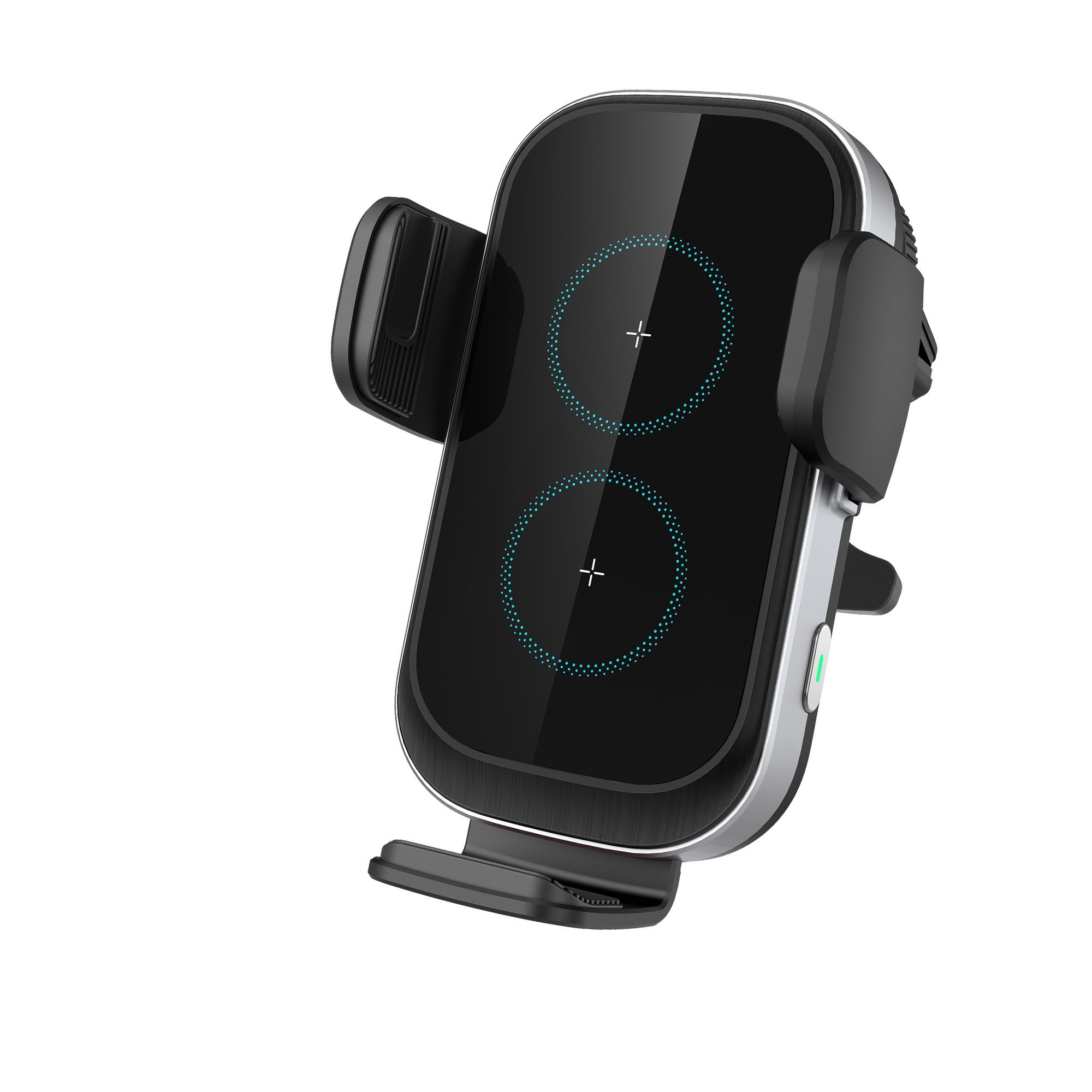 MGC KC approval Korea dual coils Wireless car Charger phone Holder 15W Wireless Charging Car Mount Fast Car Wireless Charger