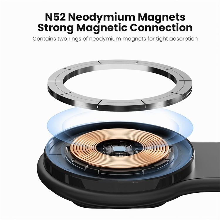 Vyvylabs Hot Selling Magic Magnetic Car Holder Wireless Charger car charger mount magnetic car holder