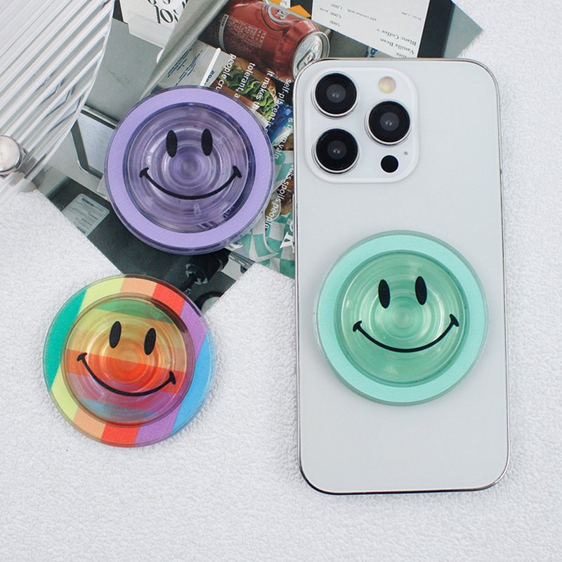 Best Custom Magnetic Acrylic Phone Stand Holder Cute Design with Popping Socket and Logo Grip Mobile Phone Stand
