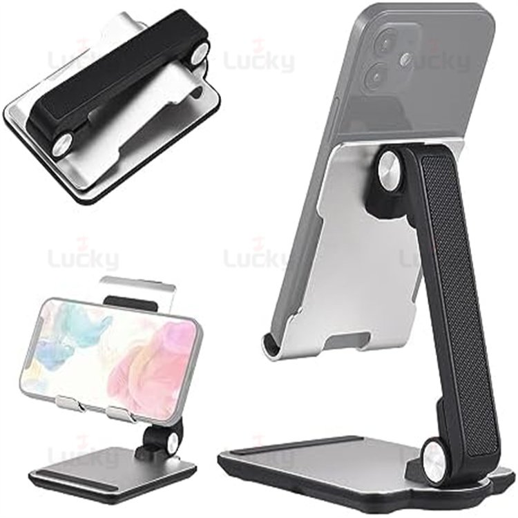 360 Degree Rotating Portable Folding Metal Mount Mobile Phone Holder Desktop Lazy Live Tablet Stand