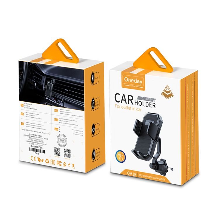 Oem Factory Oneday OH18 360° rotation car holder For outlet in car new fixing method exclusive air outlet mobile phone bracket