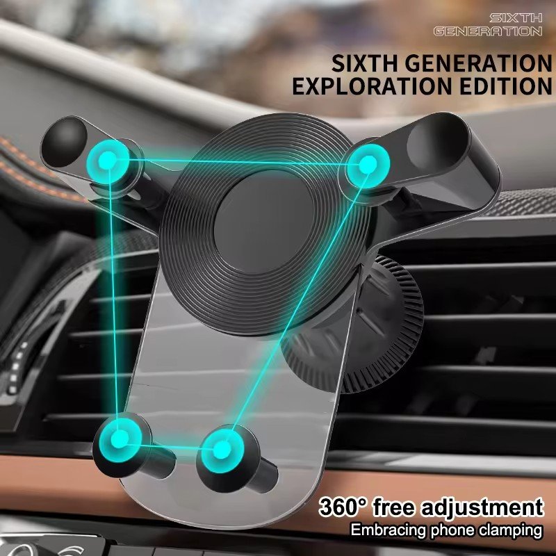 2025 Hot Selling Factory Wholesale 360 Degree Adjustment Stable Metal Hook Design Car Air Vent Phone Holder