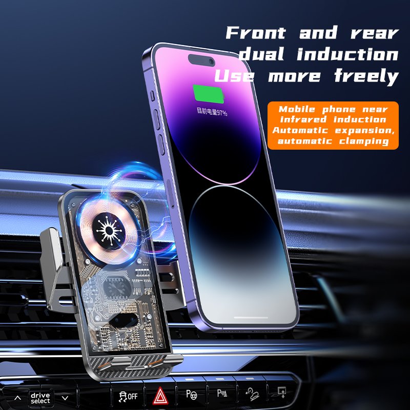 New Arrival 15W Fast Car Wireless Charger Magnetic Phone Holder for iPhone for Mobile Phone Charging