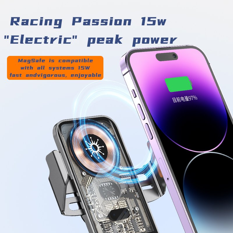 New Arrival 15W Fast Car Wireless Charger Magnetic Phone Holder for iPhone for Mobile Phone Charging