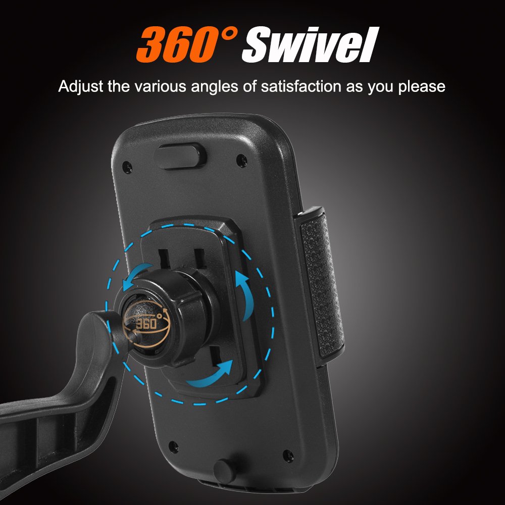 3 in 1 Suction Cup Windshield Dashboard Car Phone Mount The car's air outlet rotates the car's mobile phone holder 360 degrees
