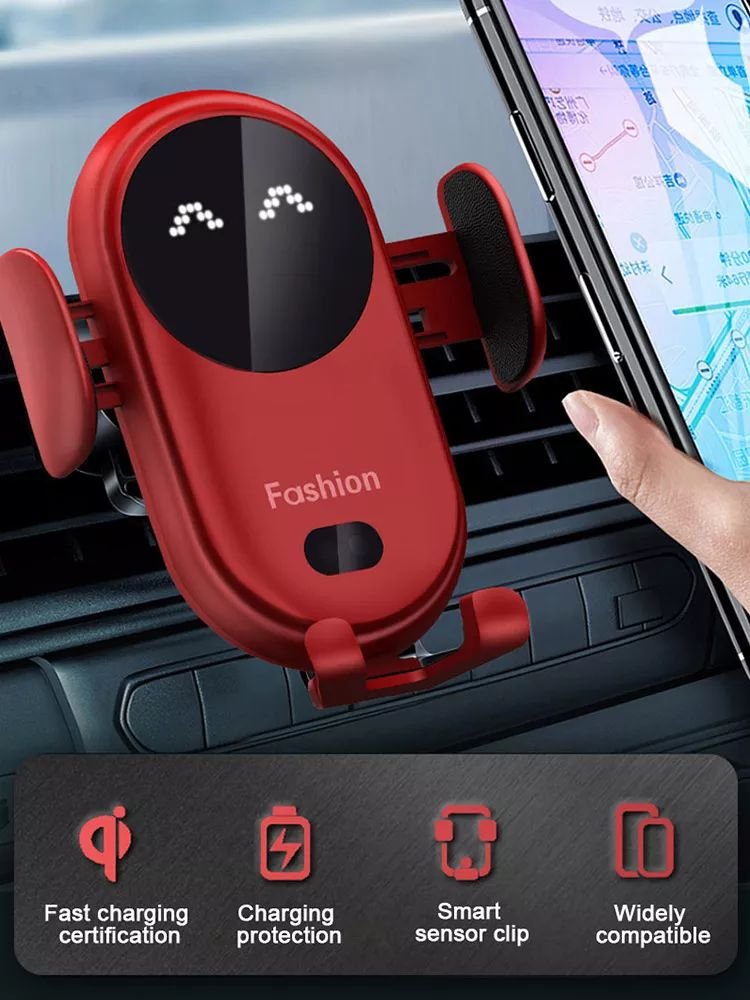 2022 latest Smart Sensor air vents car phone holder multiple colors 10W fast charging station wireless car charger for phone