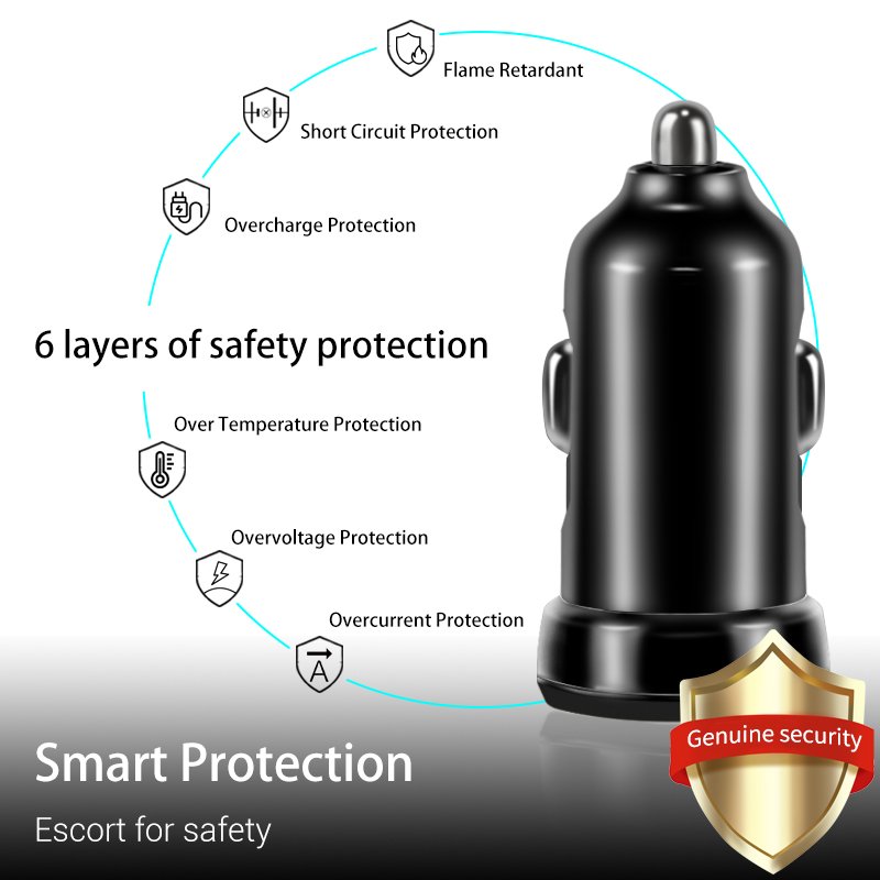 Factory Sale Smart PD20W USB QC3.0 Universal Travel Adapter 2 In 1 38W Wireless Electric Fast Car Charging for Cell Phone