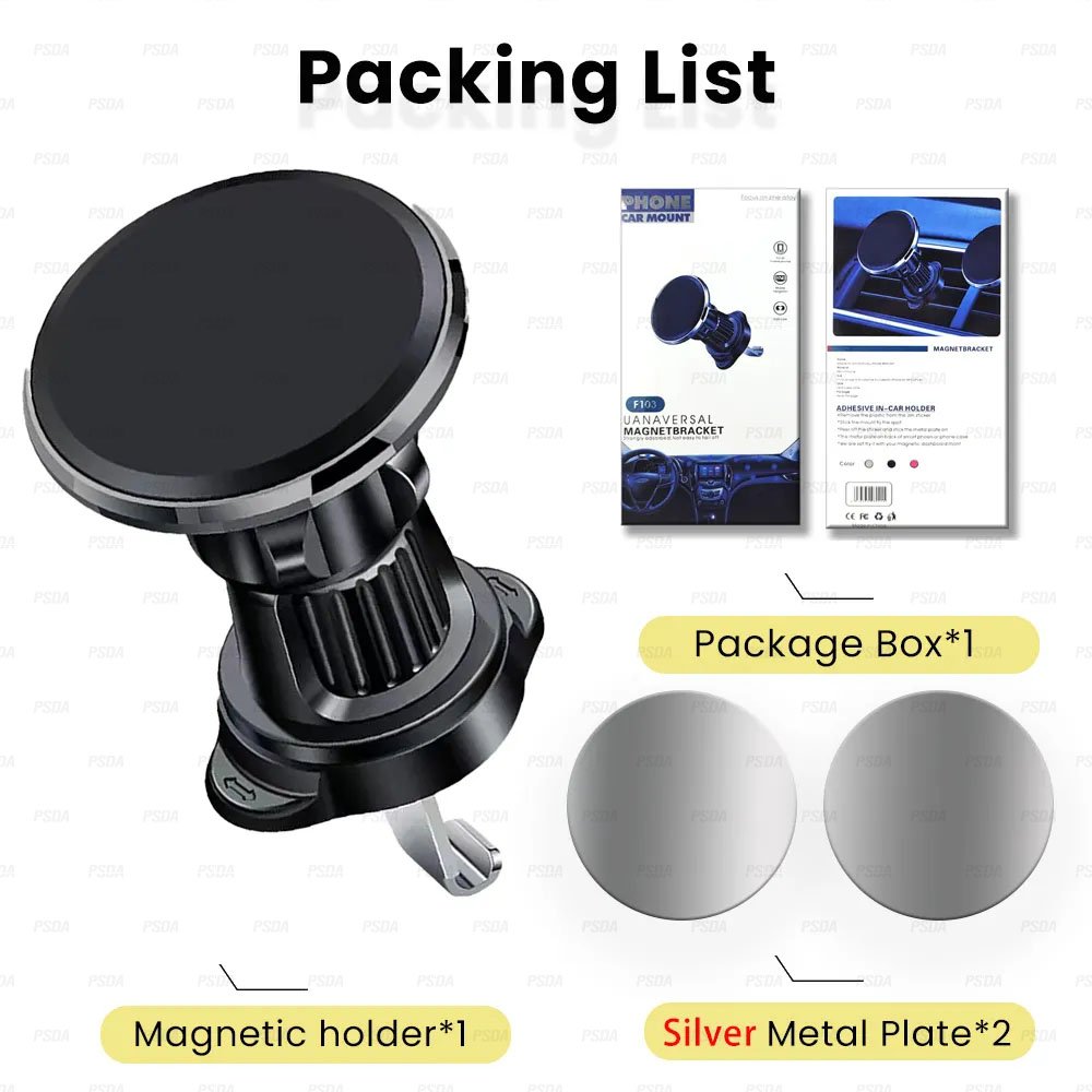 OEM 10 Magnetic Phone Car Mount Universal 360 Rotation Stable and Exquisite Fits iPhone 15 14 13 Pro Max and Other Smartphones