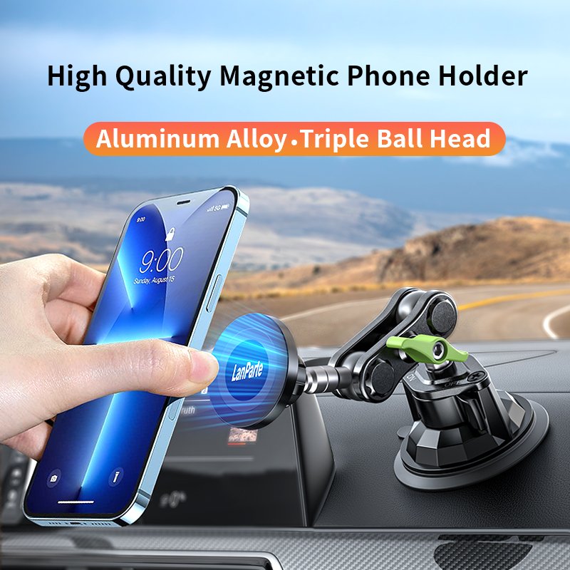 Custom Car Dashboard Mount Magnetic Mobile Phone Holder Suction Mount Magnet Phone Holder for Magsafe Phone Mount