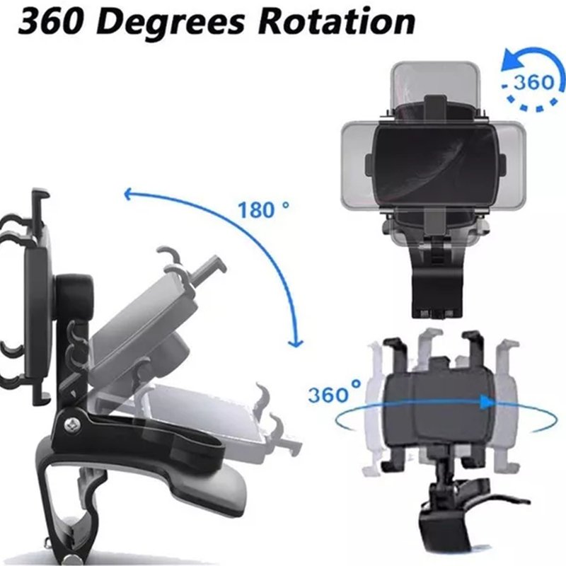 Phone Holder for Car Mount Phone Holder Universal Rotating Adjustable Telescopic Car Phone Holder