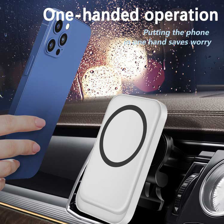 15W Magnetic Wireless Mobile Charge Car Wireless Charger For iPhone 15 14 13 12 Pro Smart Phone Holder Fast Charging Station