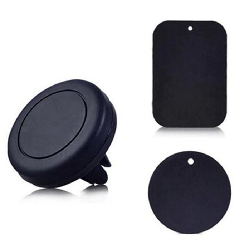 Hot sale auto vehicle universal black ABS car air vent cell phone mount bracket mini magnetic mobile car holder