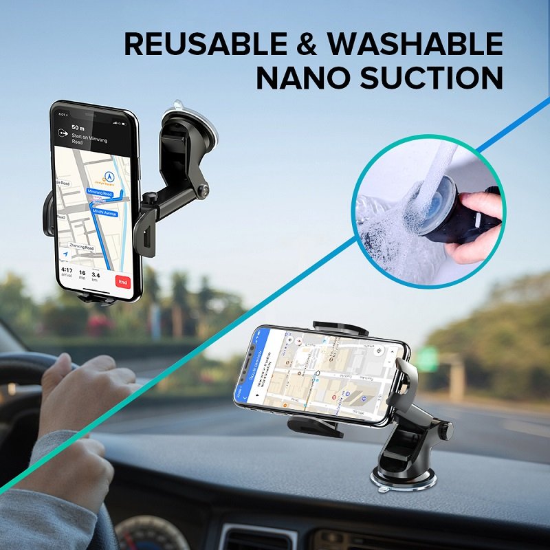 2022 Universal Long Neck Mobile Phone Holder For Car Foldable Dashboard Mobile Phone Stand Mount For Vehicle