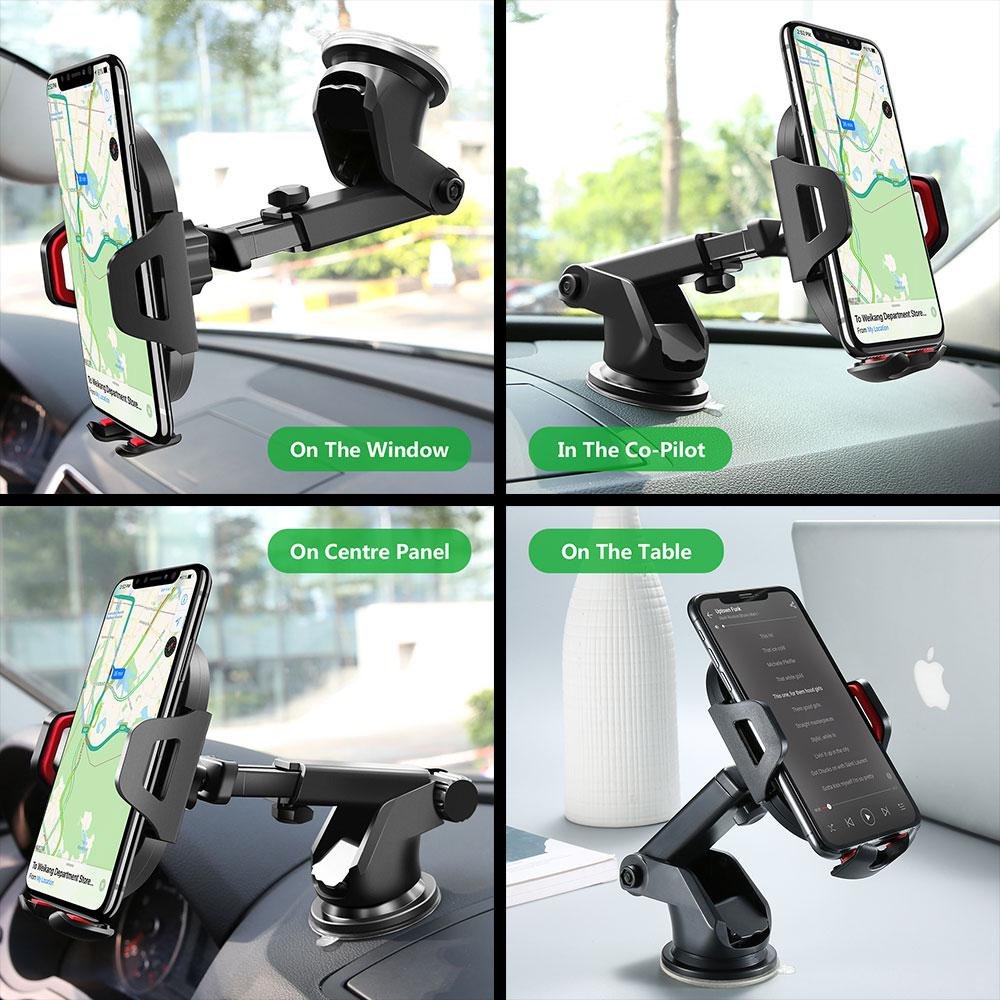 2022 Universal Long Neck Mobile Phone Holder For Car Foldable Dashboard Mobile Phone Stand Mount For Vehicle