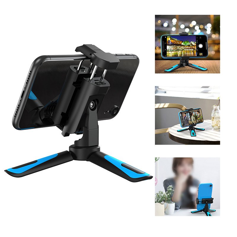 2020 New Custom Multifunctional Flexible Desk Phone Stand Adjustable Portable Tripod Clip Phone Holder