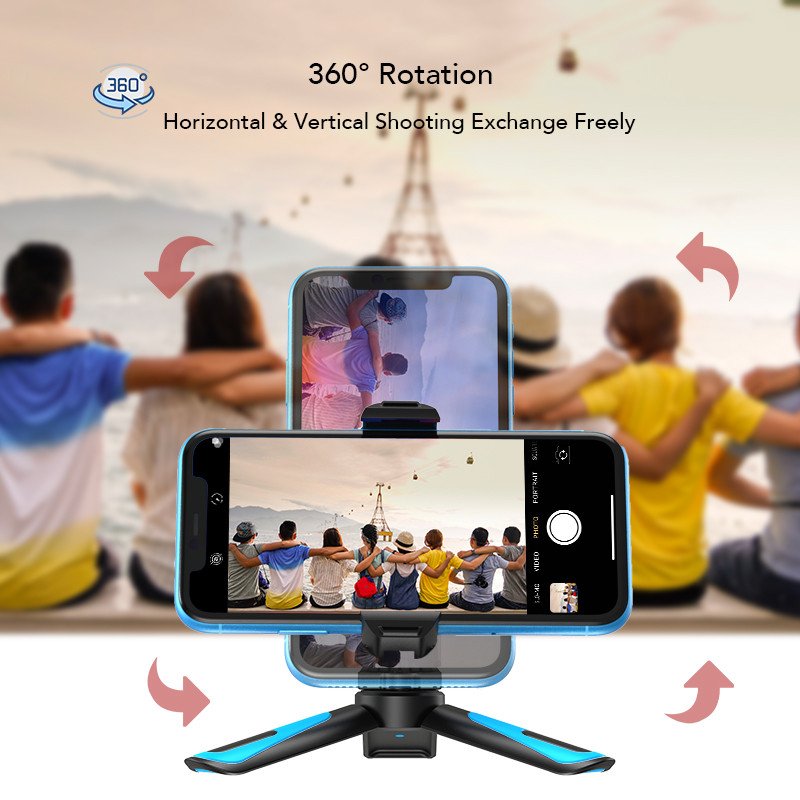 2020 New Custom Multifunctional Flexible Desk Phone Stand Adjustable Portable Tripod Clip Phone Holder