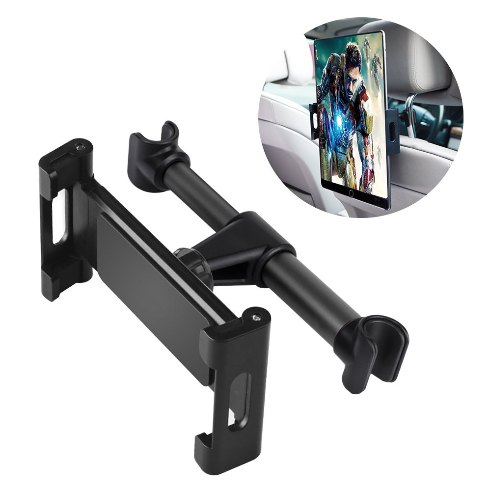 Universal 360 Rotation Car Headrest Mount Holder -11 Inch lPad Air Mini Tablet PC Auto Car Phone Stand Compatible lpad Air 1 2