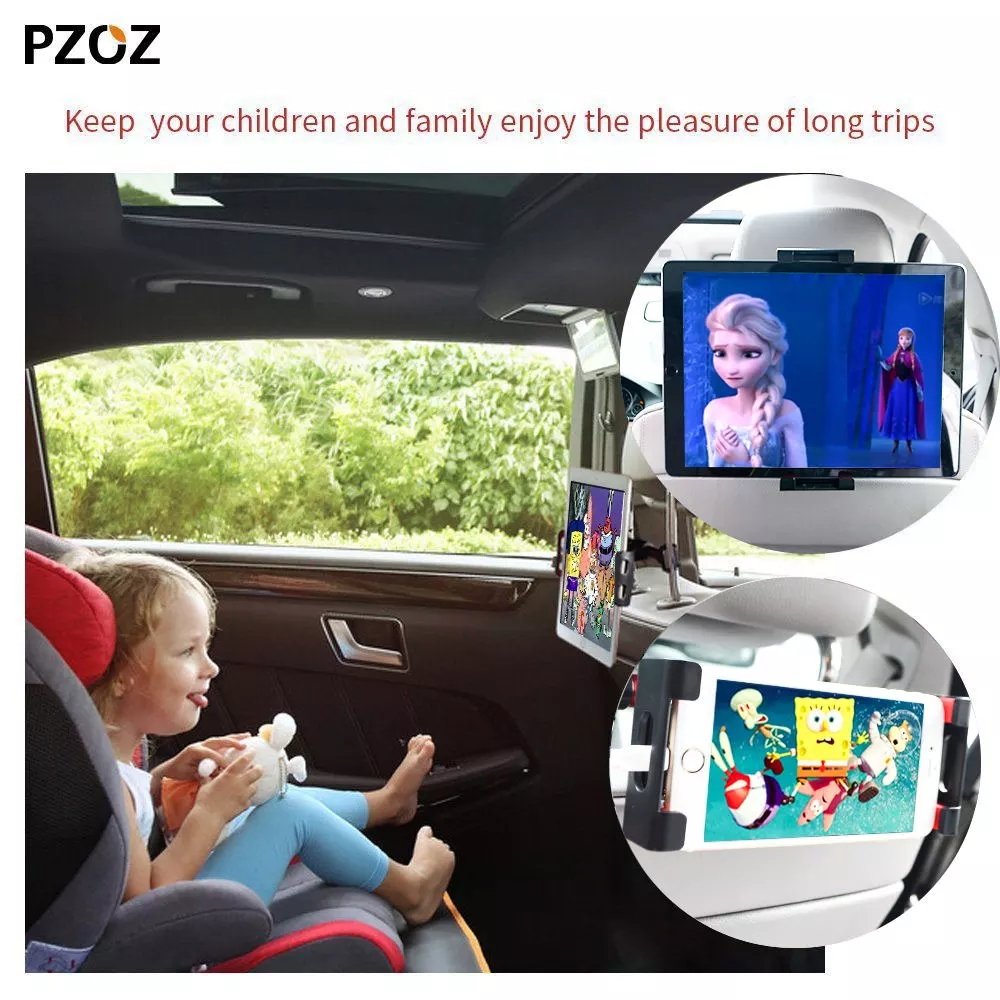 Universal 360 Rotation Car Headrest Mount Holder -11 Inch lPad Air Mini Tablet PC Auto Car Phone Stand Compatible lpad Air 1 2